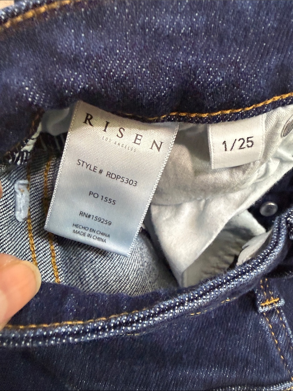 Women's Dark Blue Wide-Leg Flare Jeans - Picture 6 of 8